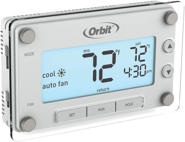 Orbit 83521 Clear Comfort Programmable Thermostat with Large, Easy-to-Read Display, White