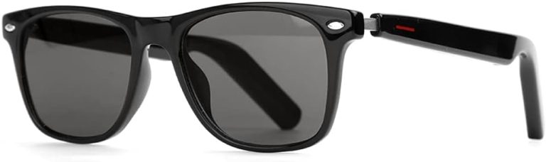 Polarized Smart Glasses for Men Women with AAC Speaker Open Ear Music Touch Control Remote Photo Hand-free Calling, Unisex Audio Intelligent Bluetooth 5.0 Sunglasses, Great Gift for Friends