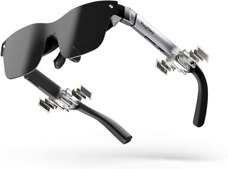 RAYNEO Air 2s AR/XR Glasses – 4 Speakers, 201″ 120Hz 5000 Nits FHD OLED Display, AR XR Video Gaming Glasses, Smart Glasses for iPhone 16,15/Android/MAC/Switch/PS5/SteamDeck, Gift Ideas – 2024 New