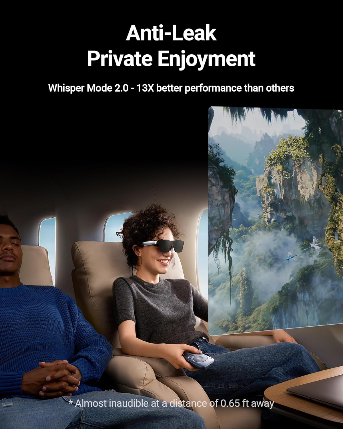 RAYNEO Air 2s AR/XR Glasses - 4 Speakers, 201" 120Hz 5000 Nits FHD OLED Display, AR XR Video Gaming Glasses, Smart Glasses for iPhone 16,15/Android/MAC/Switch/PS5/SteamDeck, Gift Ideas - 2024 New - Image 5