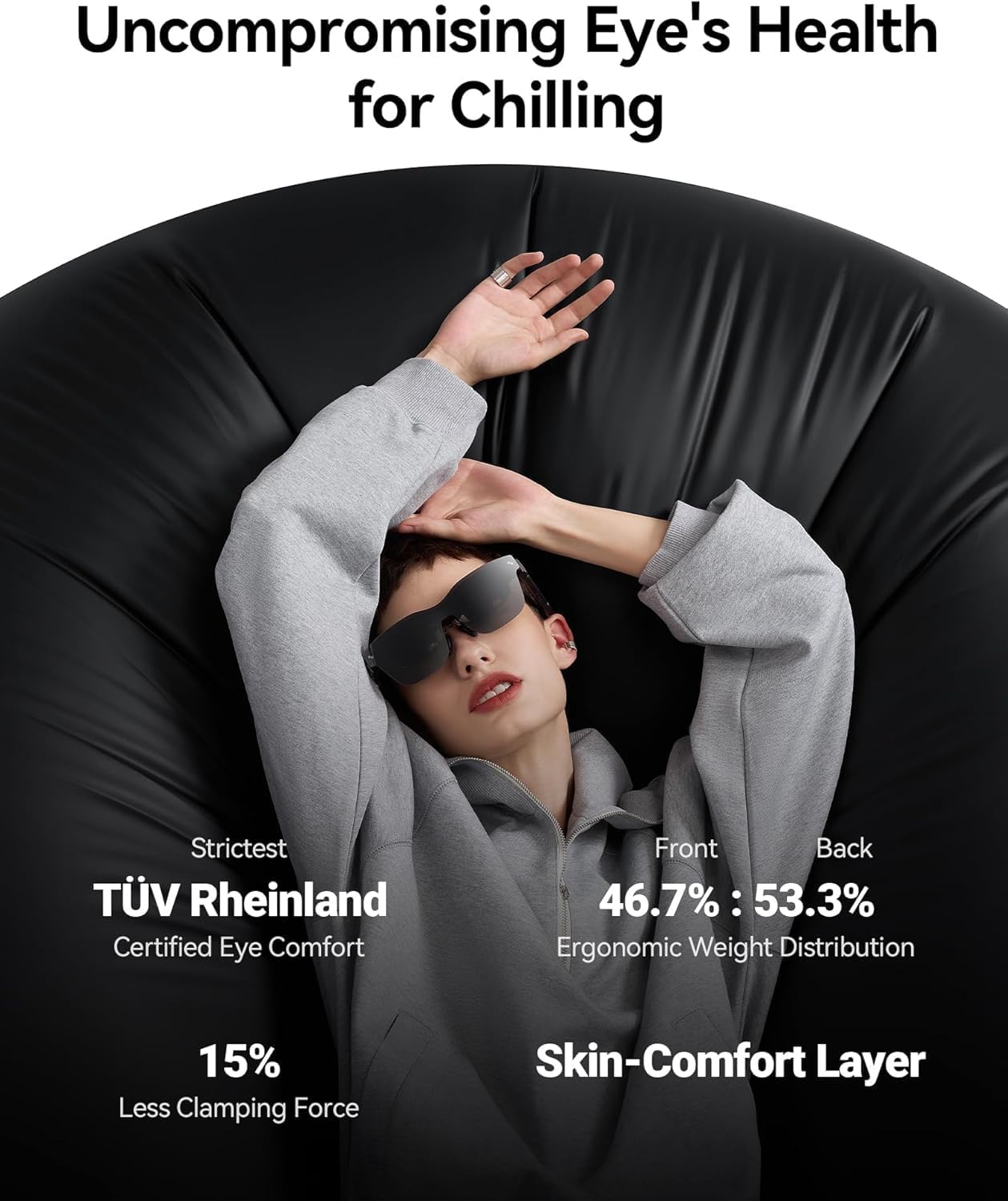 RAYNEO Air 2s AR/XR Glasses - 4 Speakers, 201" 120Hz 5000 Nits FHD OLED Display, AR XR Video Gaming Glasses, Smart Glasses for iPhone 16,15/Android/MAC/Switch/PS5/SteamDeck, Gift Ideas - 2024 New - Image 6