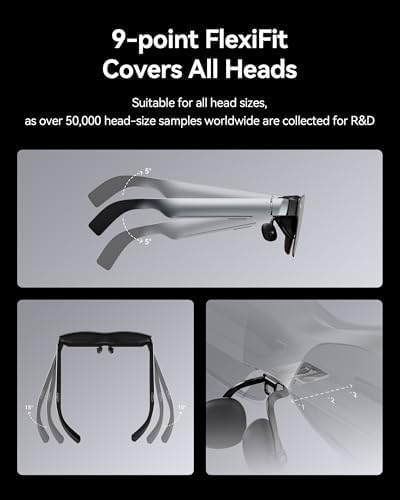 RAYNEO Air 2s AR/XR Glasses - 4 Speakers, 201" 120Hz 5000 Nits FHD OLED Display, AR XR Video Gaming Glasses, Smart Glasses for iPhone 16,15/Android/MAC/Switch/PS5/SteamDeck, Gift Ideas - 2024 New - Image 7